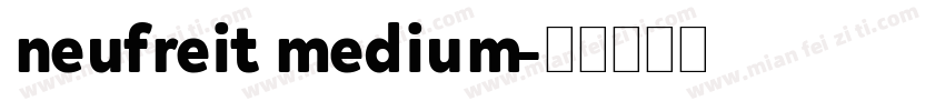 neufreit medium字体转换